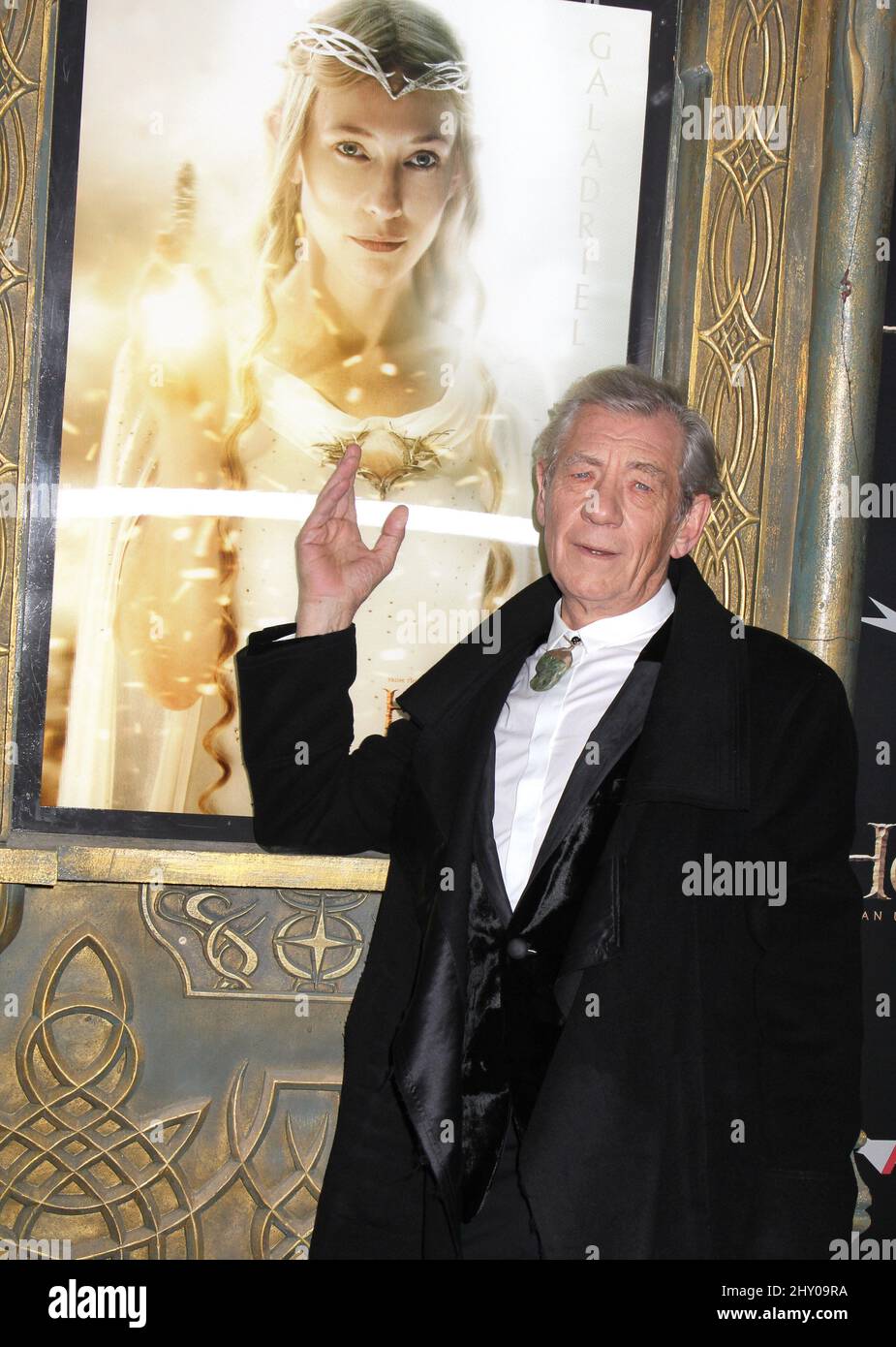 Ian McKellen attending 'The Hobbit: An Unexpected Journey' premiere held at The Ziegfeld Theatre in New York, USA. Stock Photo