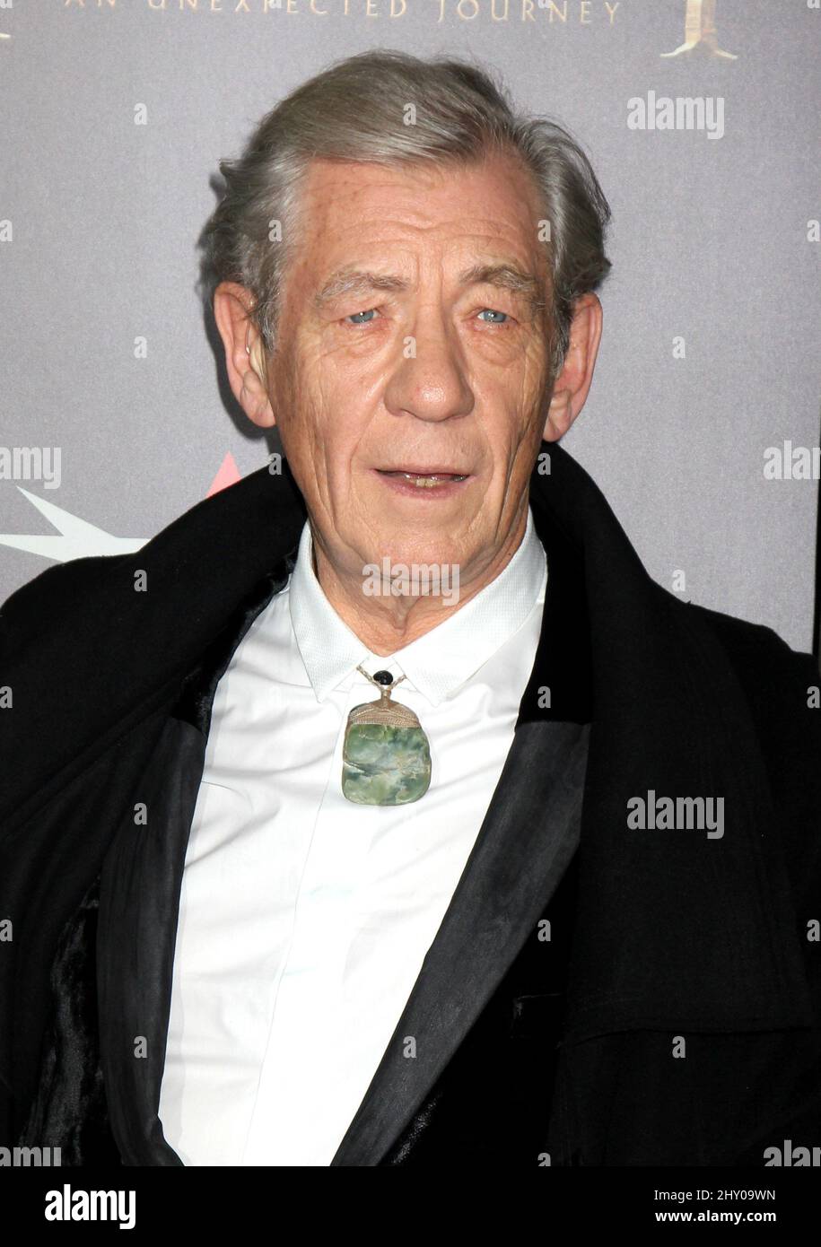 Ian McKellen attending 'The Hobbit: An Unexpected Journey' premiere held at The Ziegfeld Theatre in New York, USA. Stock Photo