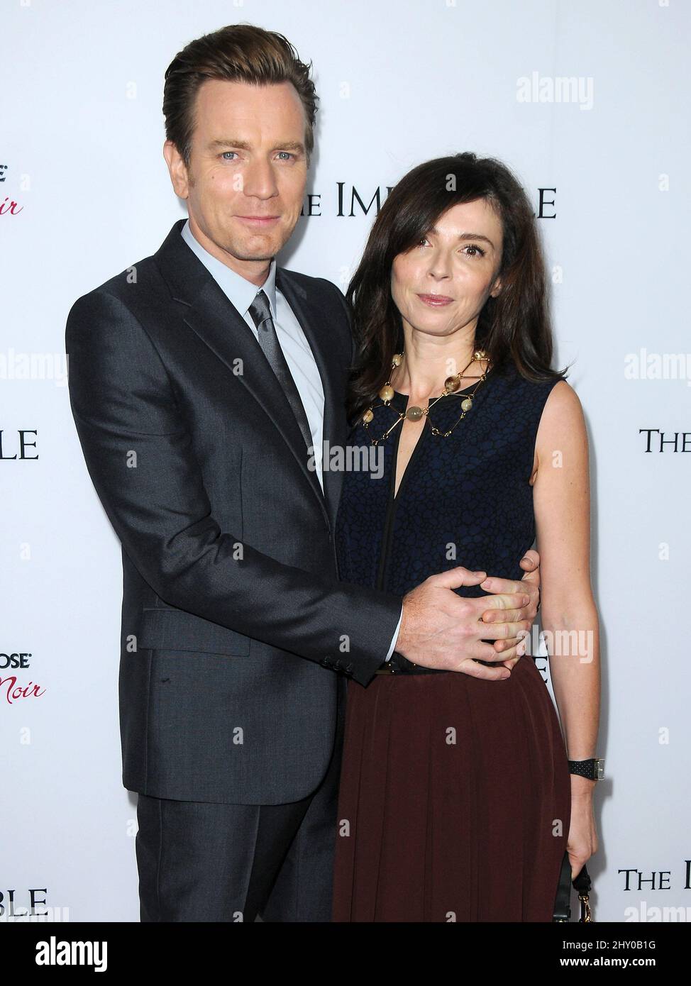 Ewan McGregor and Eve Mavrakis attending the premiere of "The
