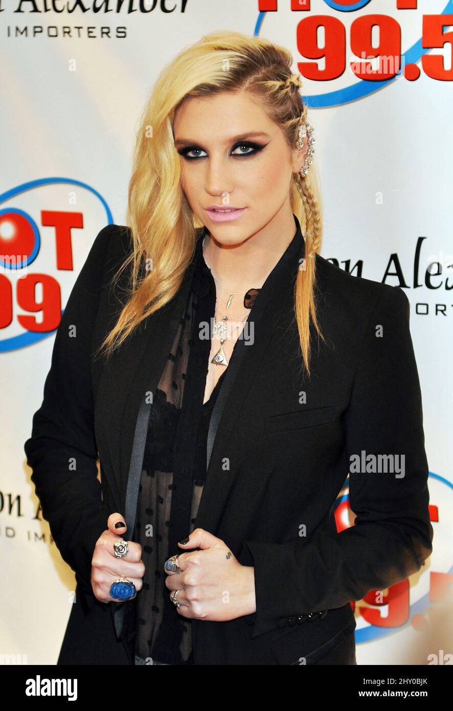 Keha attending the Hot 99.5 Jingle Ball in Washington DC Stock Photo