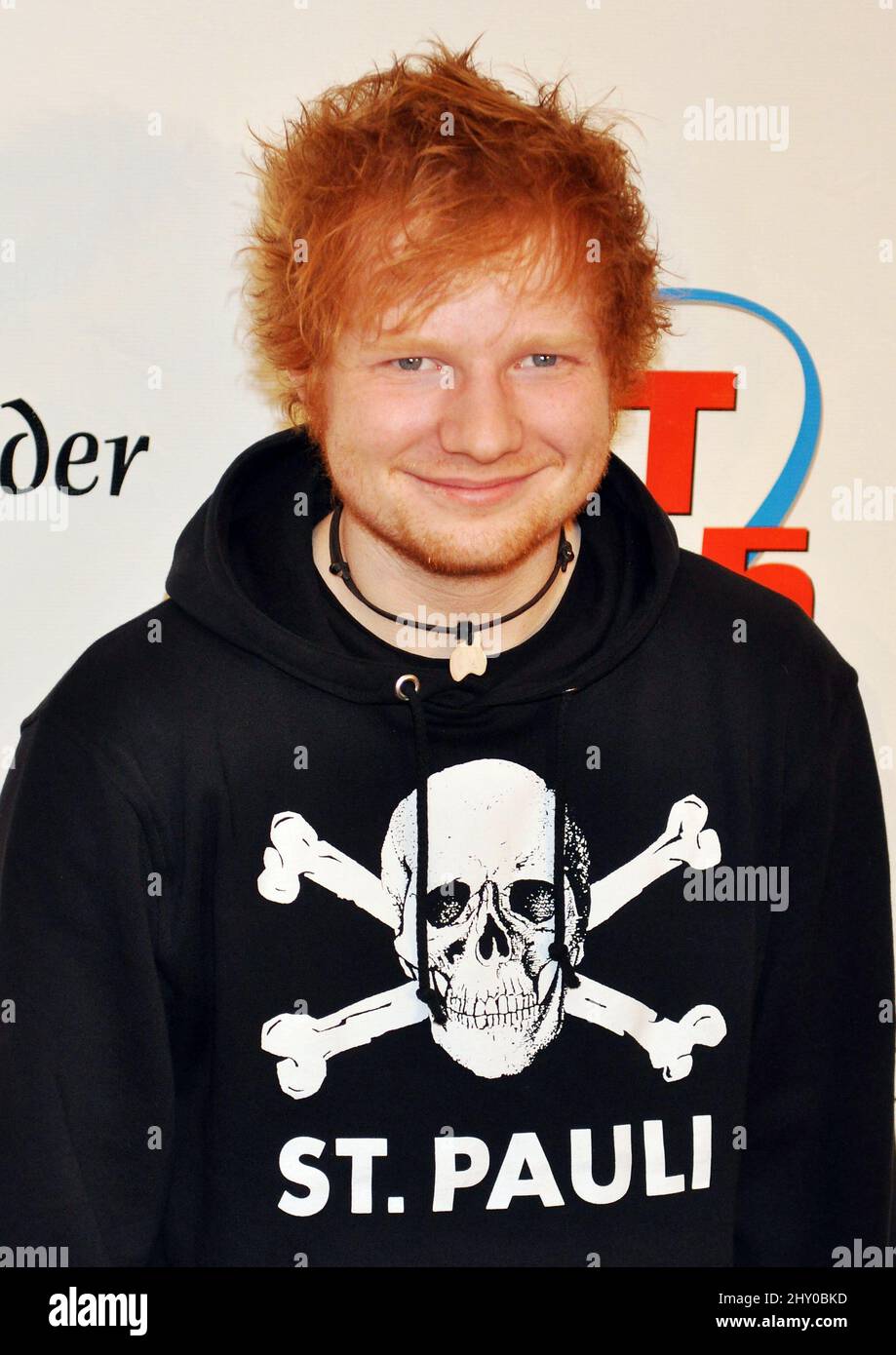 Ed Sheeran attending the Hot 99.5 Jingle Ball in Washington DC Stock
