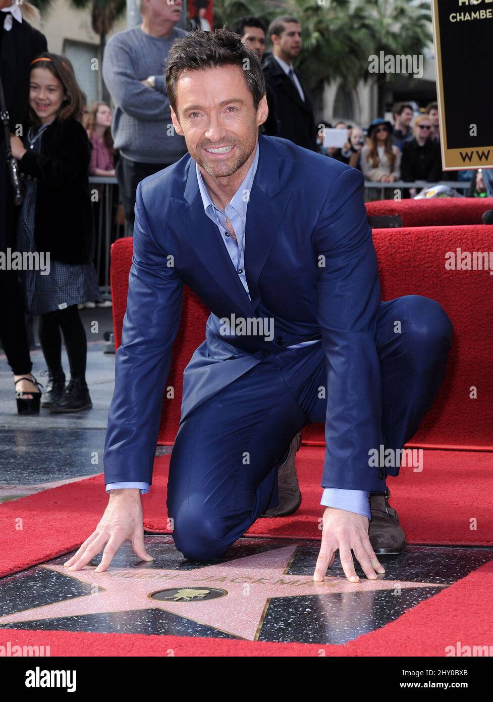Hugh Jackman is honoured on the Hollywood Walk of Fame at Hollywood ...