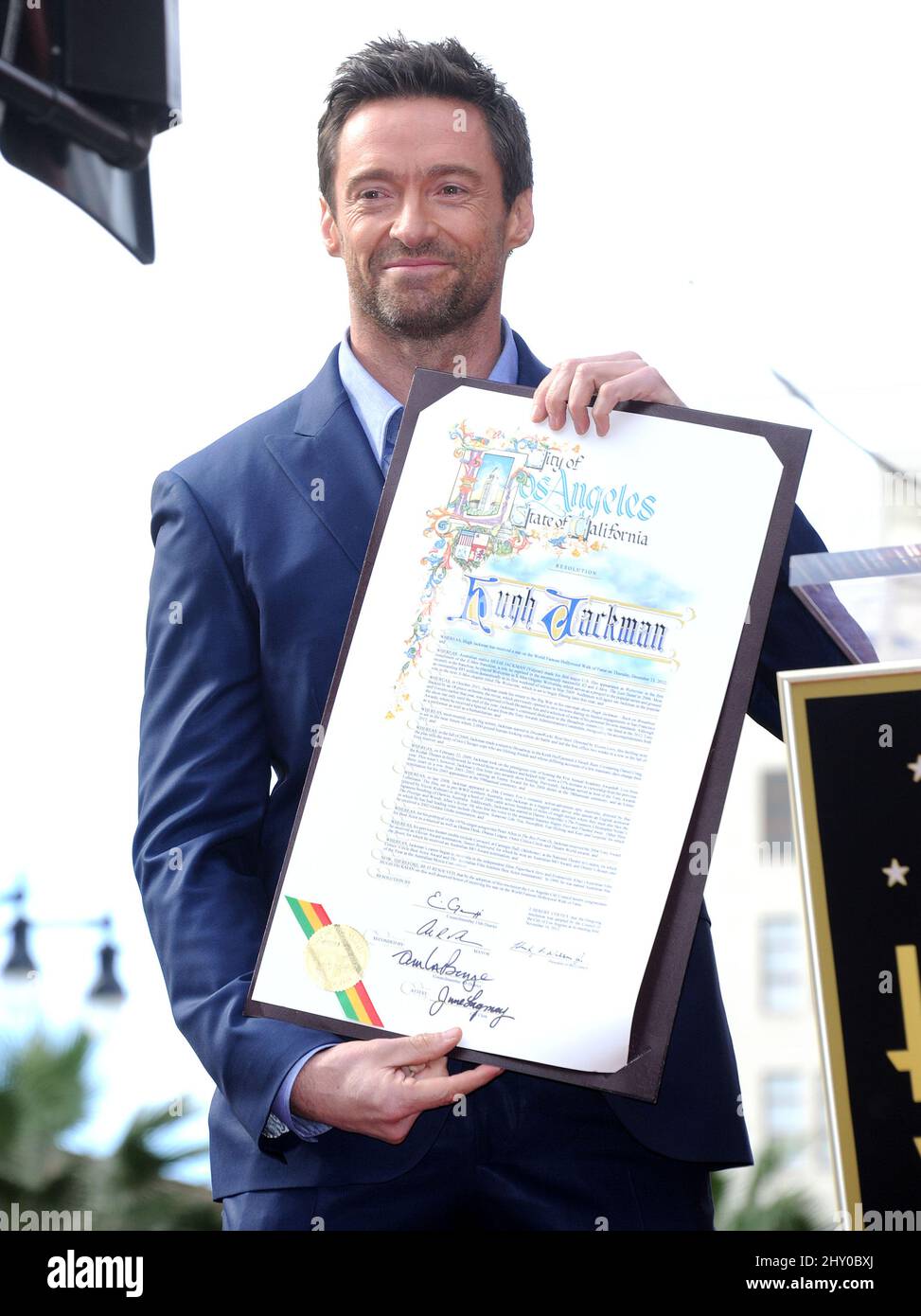Hugh Jackman is honoured on the Hollywood Walk of Fame at Hollywood ...