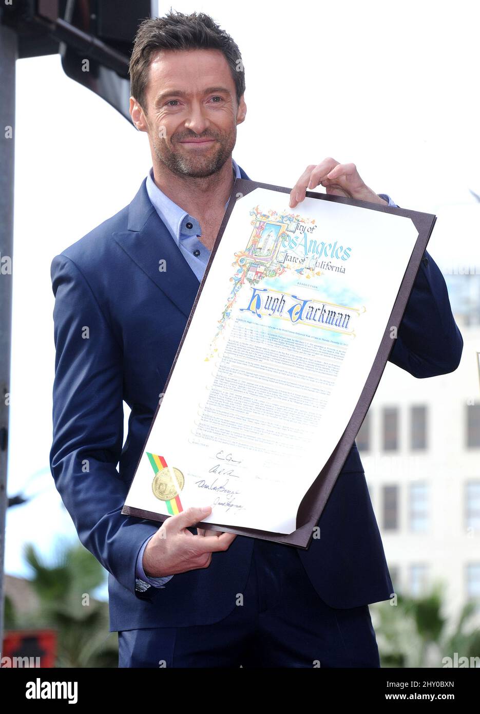 Hugh Jackman is honoured on the Hollywood Walk of Fame at Hollywood ...