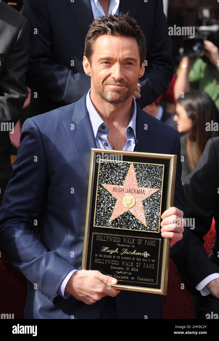 Hugh Jackman attending his Star Ceremony at the Hollywood Walk of Fame ...