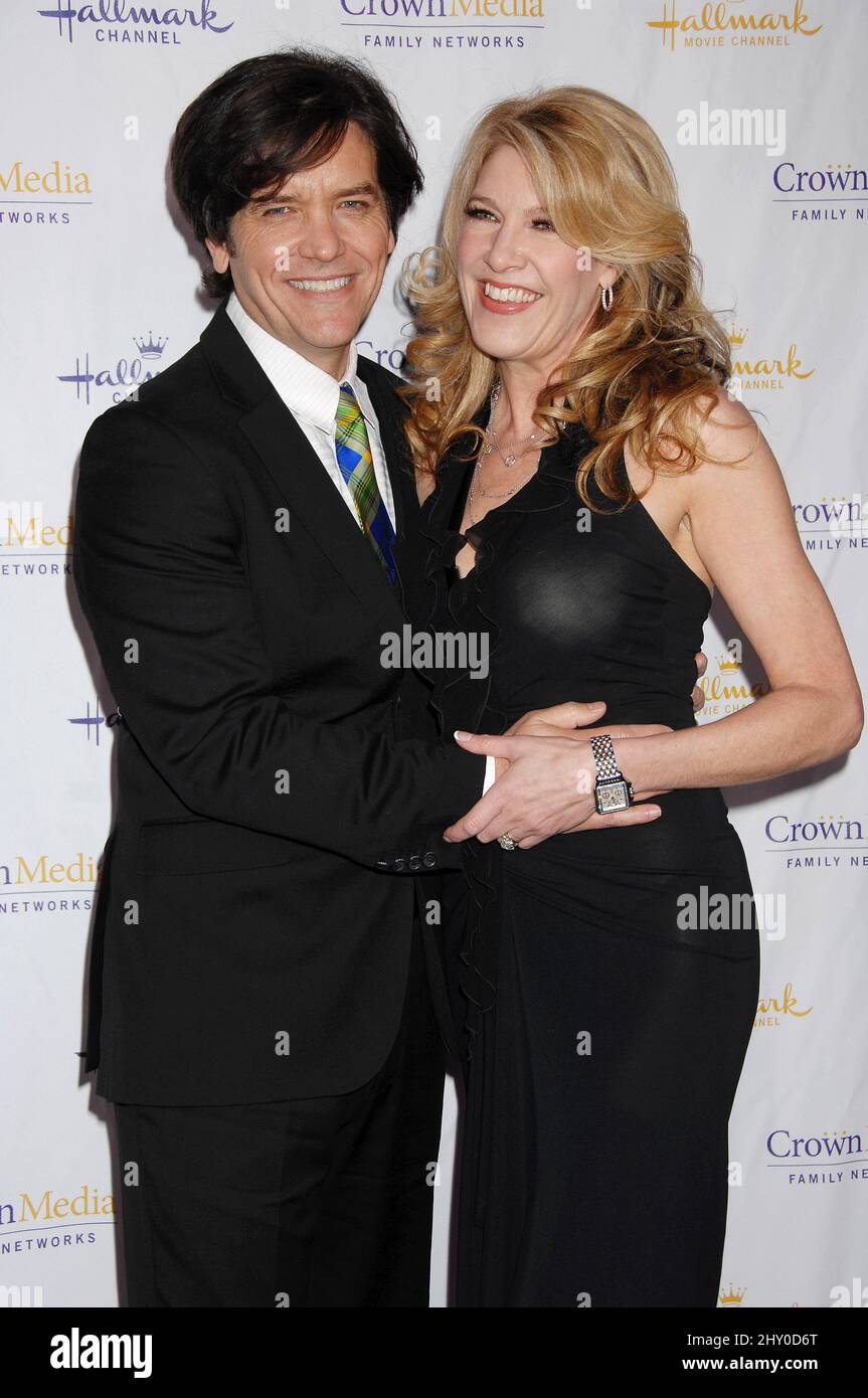 Michael Damian and wife Janeen Best attending the Hallmark Channel and