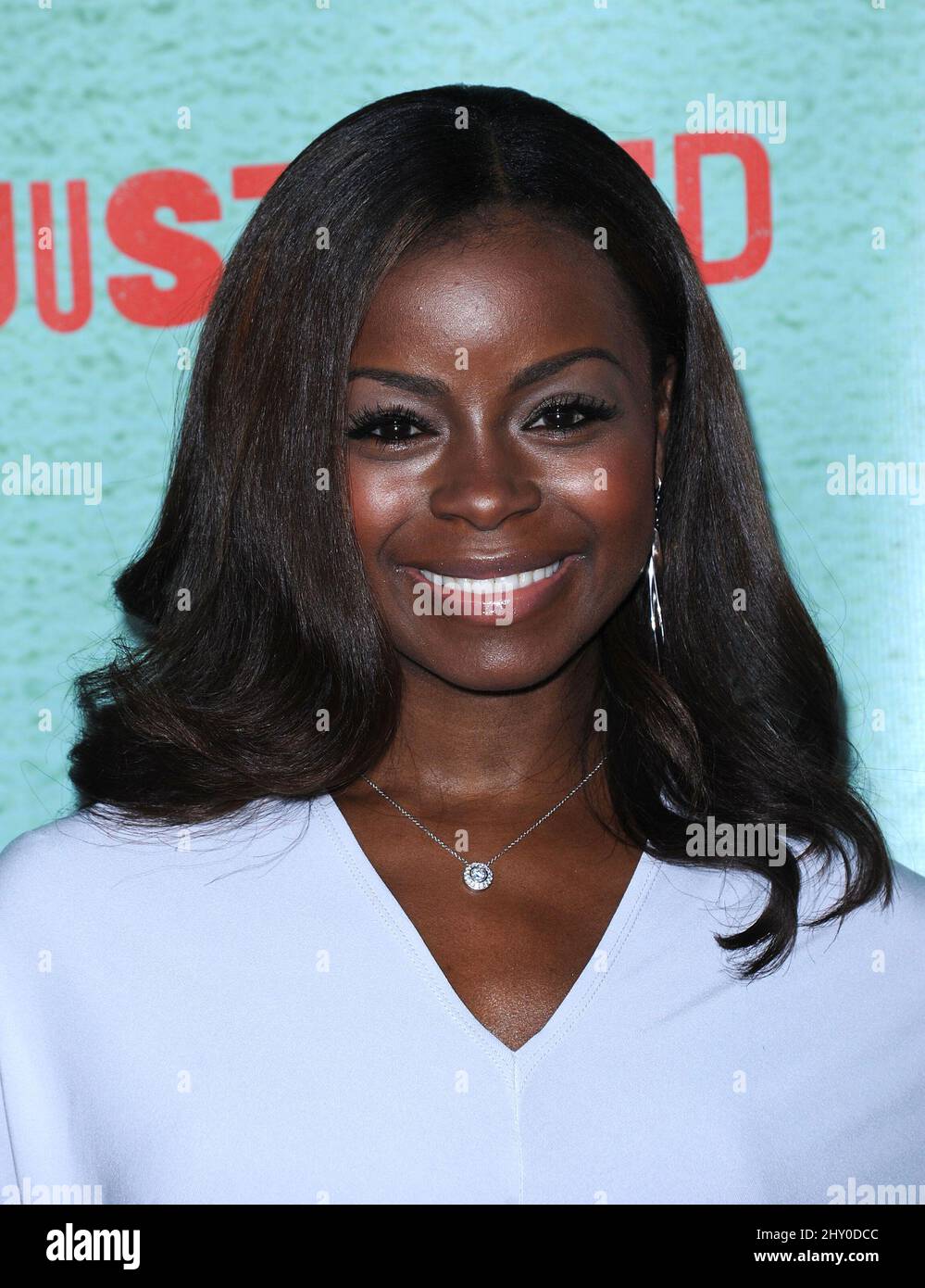 Erica Tazel attending the 'Justified' Season Premiere held at Paramount Studios in Los Angeles, USA. Stock Photo
