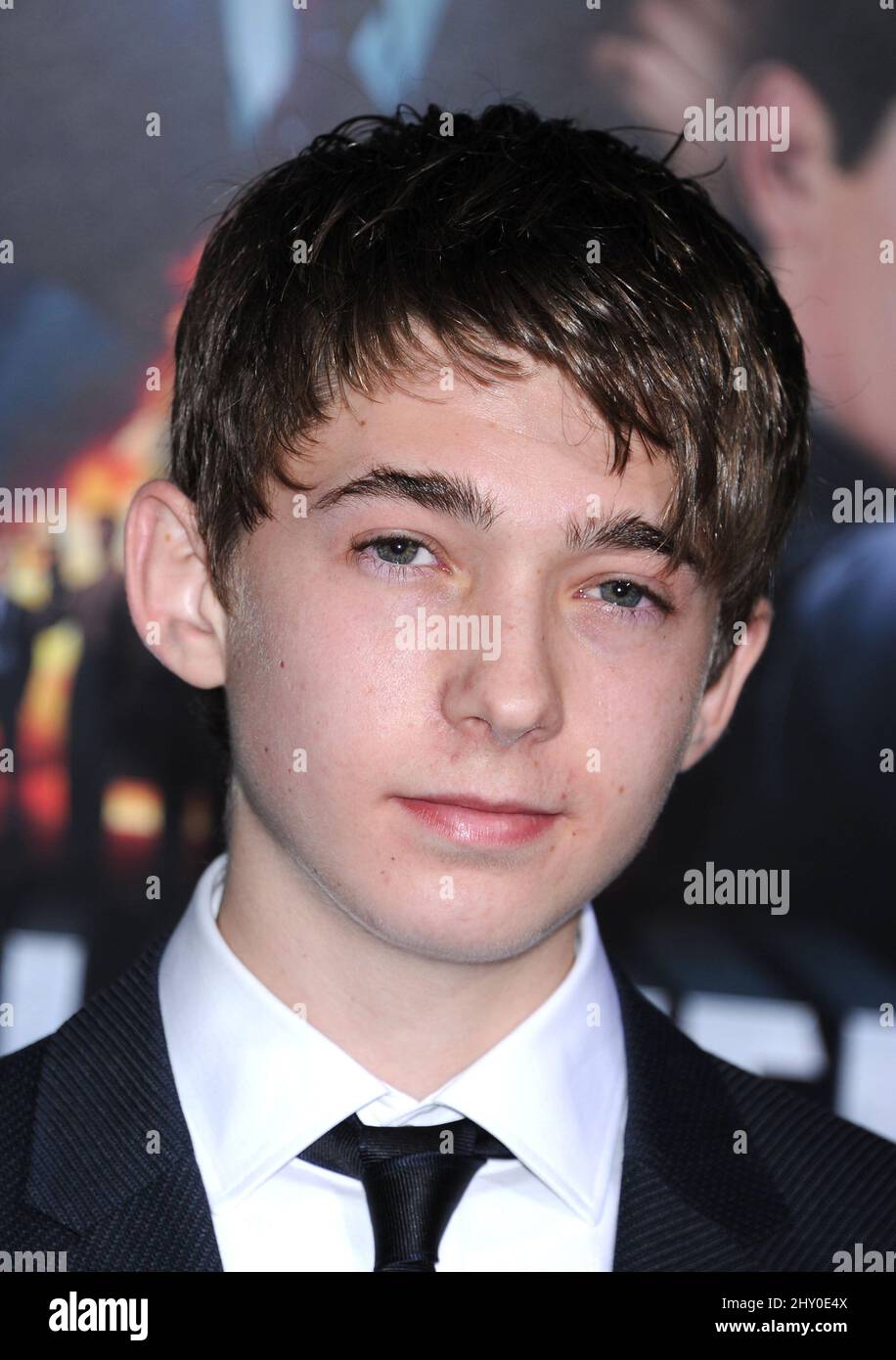 Austin Abrams Attending The Premiere Of Gangster Squad In Los Angeles California Stock Photo Alamy