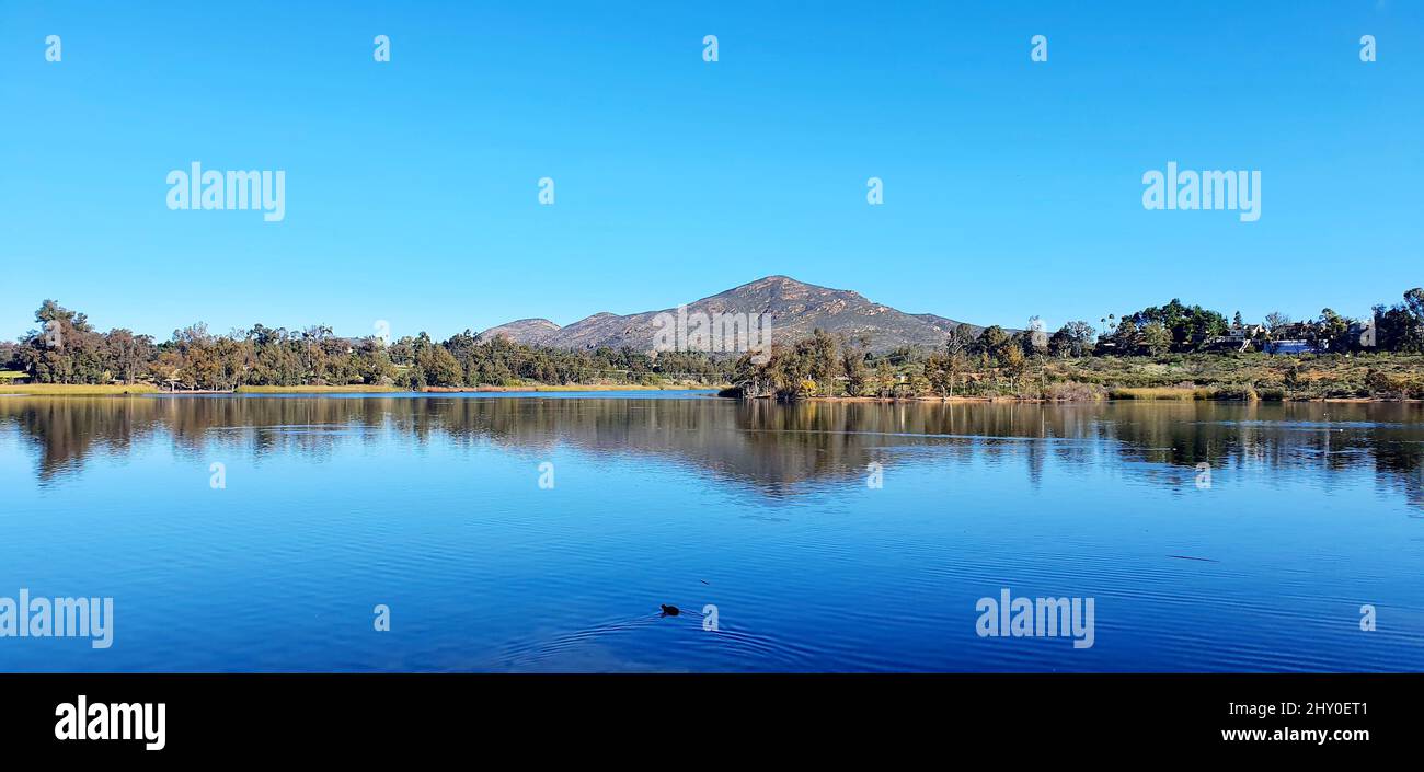 Lake Normal View Panoramic view of a lake Stock Photo - Alamy