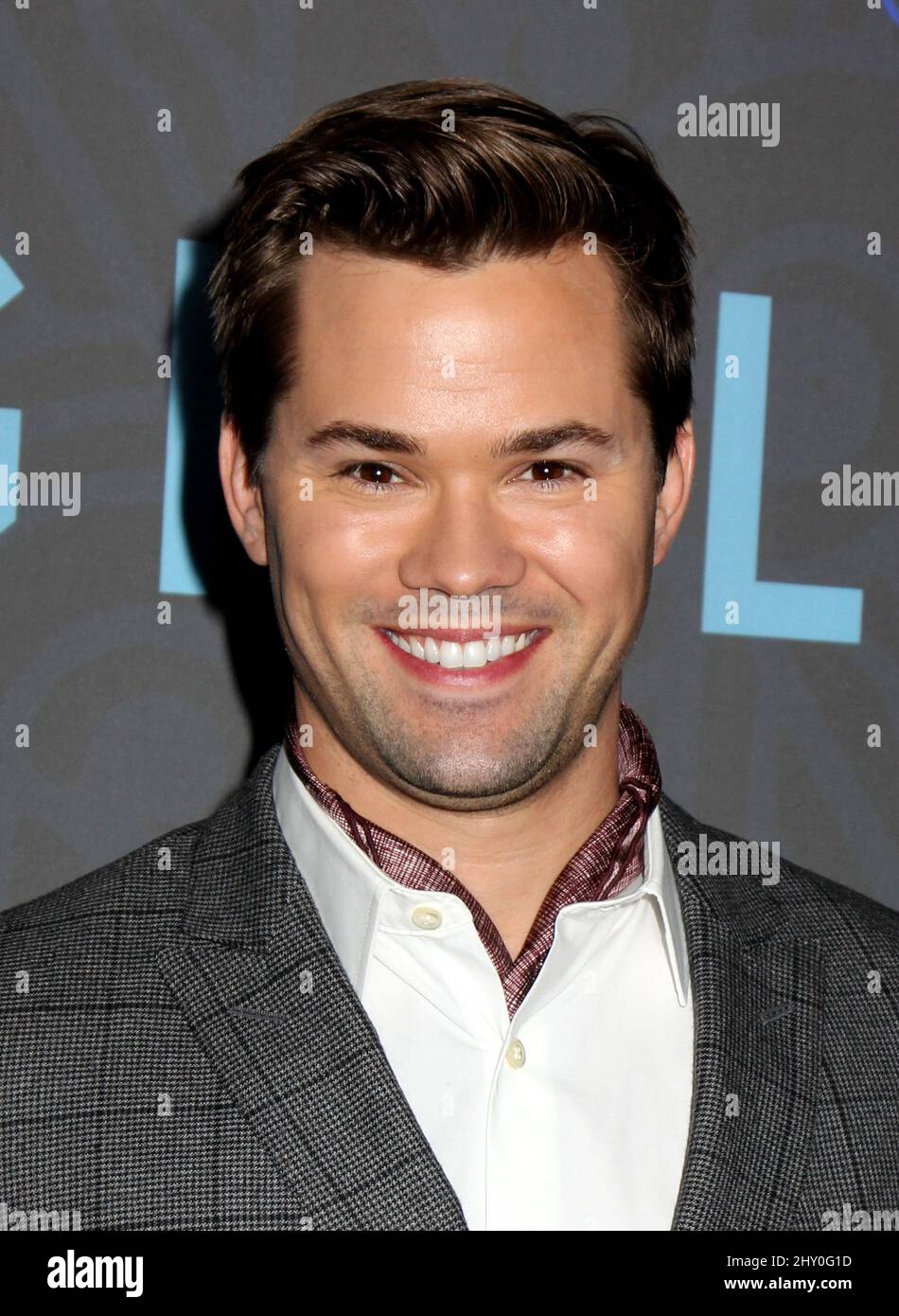 Andrew Rannells attending the premiere of season 2 of 'Girls' in NEw York. Stock Photo