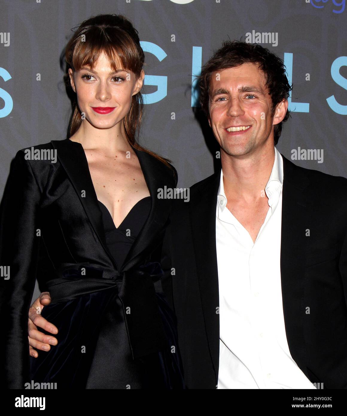 Elettra Wiedemann and James Marshall attending the premiere of HBO's