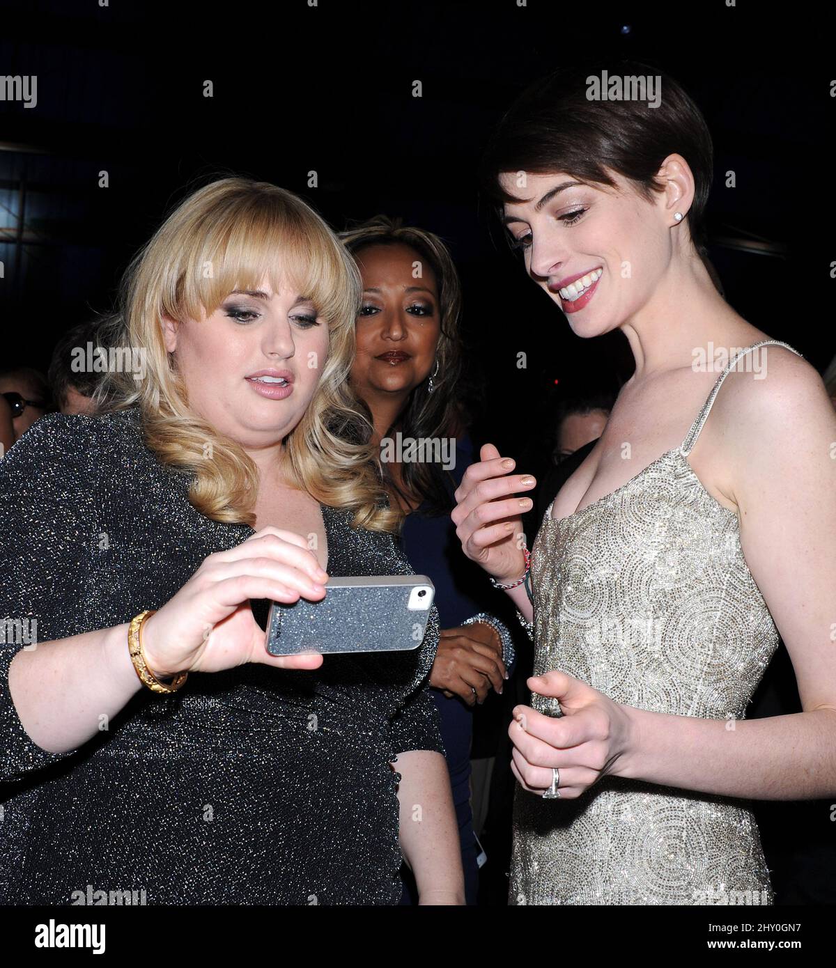 Rebel Wilson and Anne Hathaway (right) during the 2013 Critics