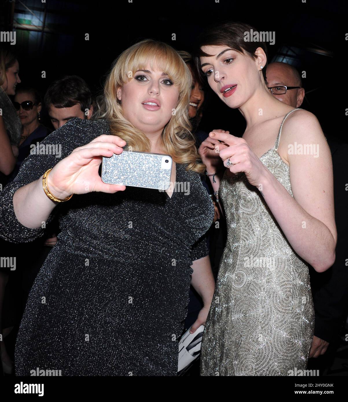 Rebel Wilson and Anne Hathaway (right) during the 2013 Critics