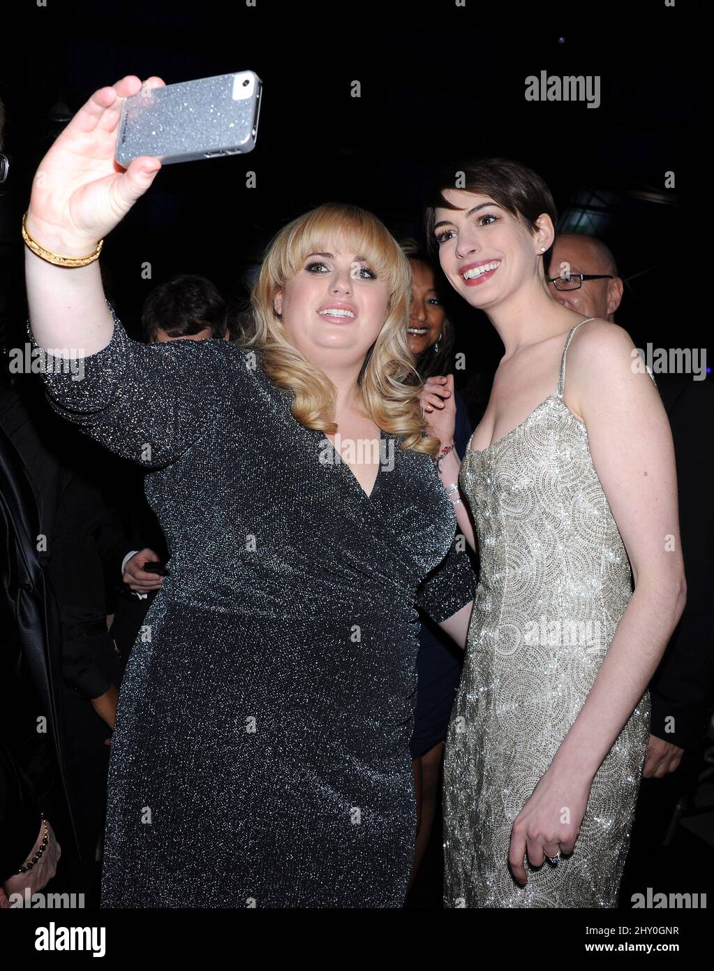 Rebel Wilson and Anne Hathaway (right) during the 2013 Critics