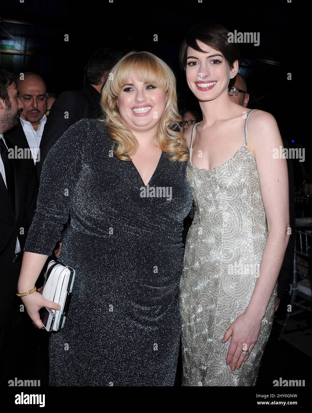 Rebel Wilson and Anne Hathaway (right) during the 2013 Critics