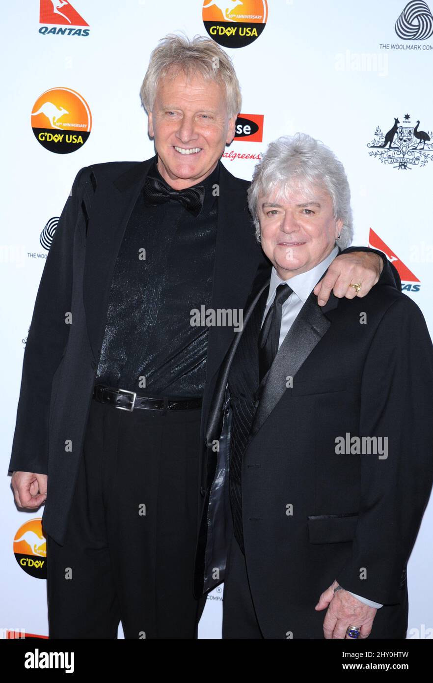 Graham Russell and Russell Hitchcock attending the 2013 G'Day USA Black