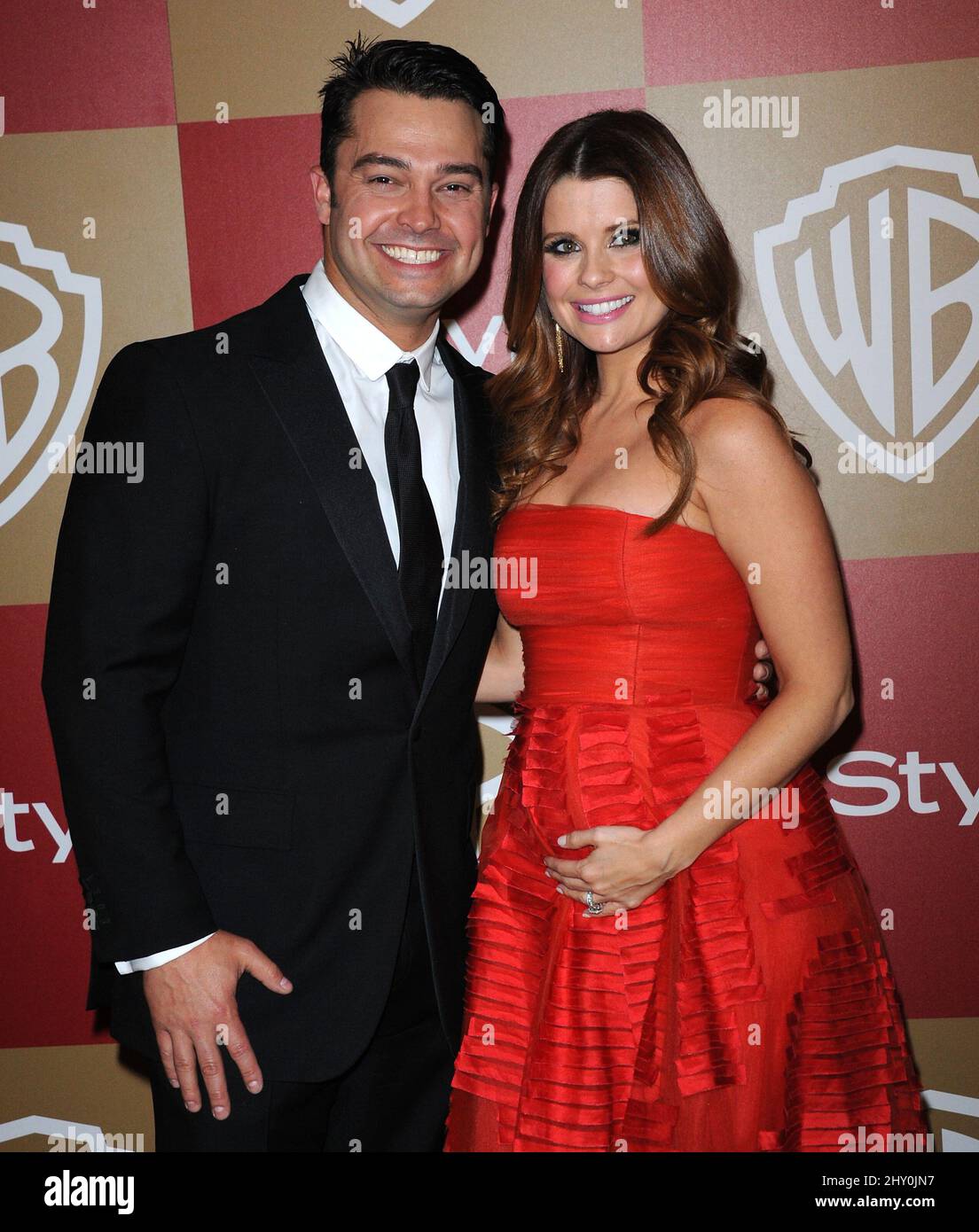 Nick Swisher and Joanna Garcia attending the 14th Annual Warner Bros. and InStyle Golden Globe Awards After Party held at the Beverly Hilton Hotel in Los Angeles, USA. Stock Photo