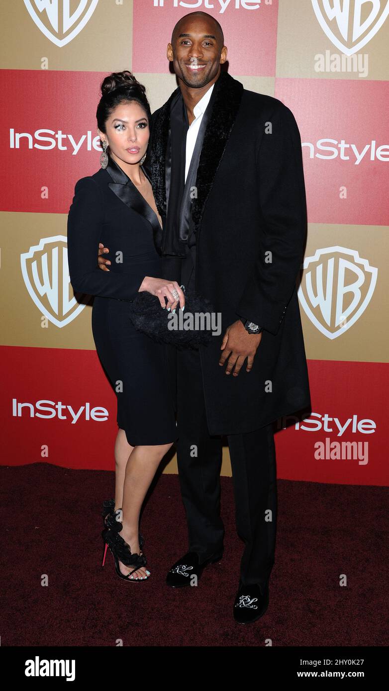 Kobe Bryant and wife Vanessa attending the 2013 InStyle and Warner Bros