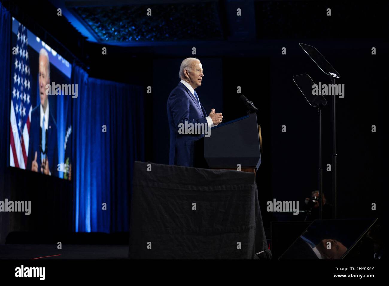 President Joe Biden speaks during the National League of Cities ...