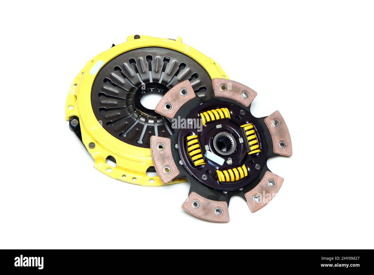 The brand new sport clutch for the car engine isolated in a white background Stock Photo Alamy