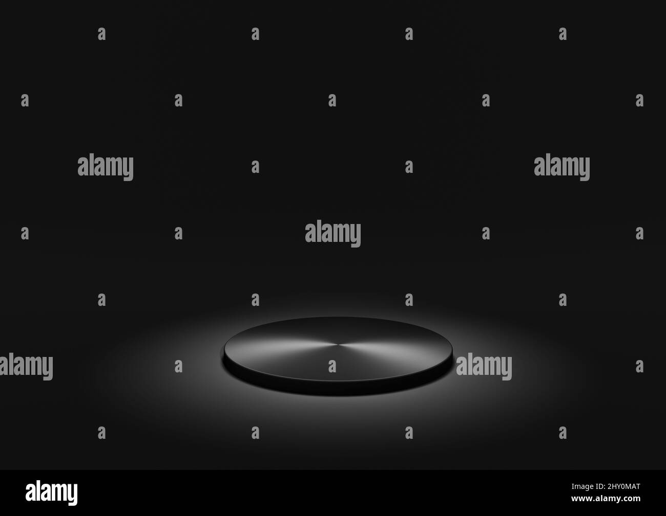 Product Display Stand or Podium in Minimal Composition with Spotlight