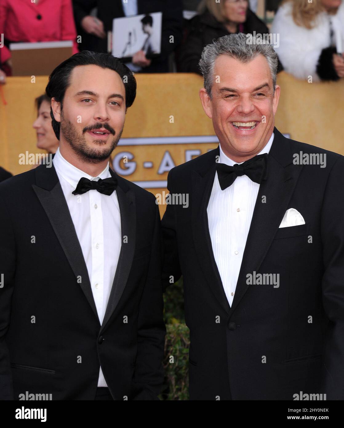 Jack Huston and Danny Huston arriving at the 19th Annual Screen Actor's Guild Awards held at the Shrine Auditorium, Los Angeles. Stock Photo