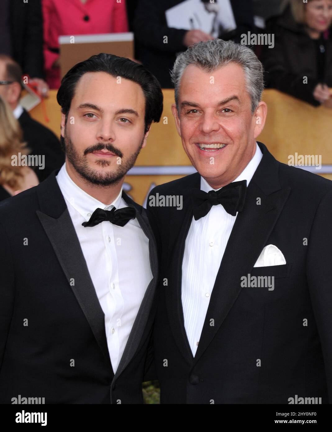 Jack Huston and Danny Huston arriving at the 19th Annual Screen Actor's Guild Awards held at the Shrine Auditorium, Los Angeles. Stock Photo