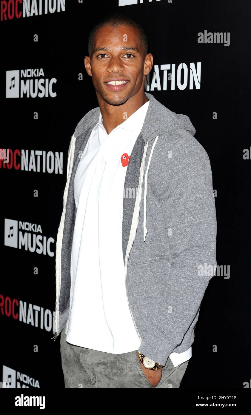 Victor Cruz attending the RocNation Pre Grammy Brunch held at The Soho ...