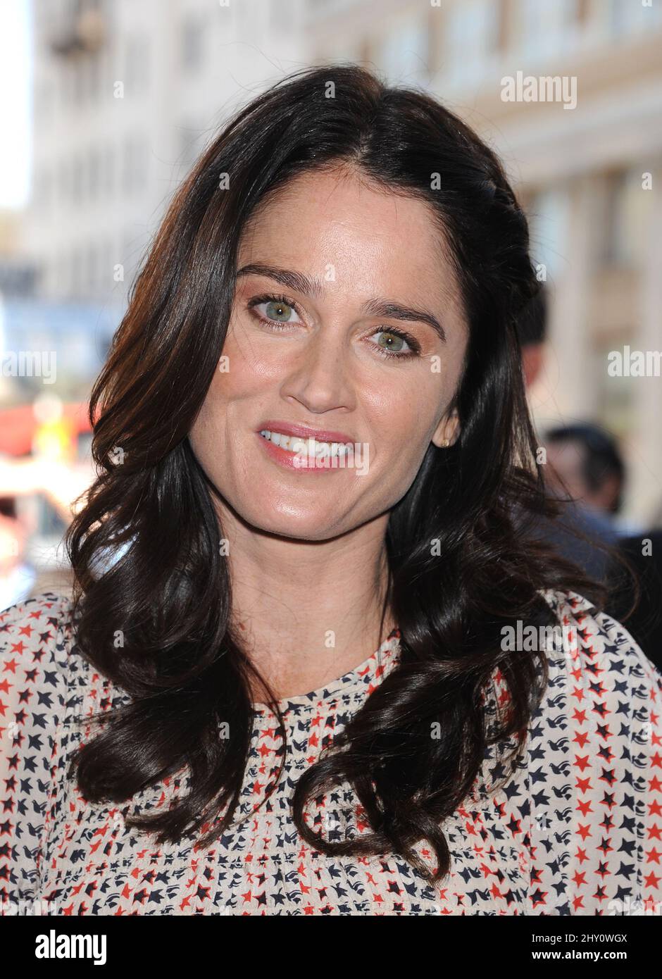 Robin Tunney Simon Baker Honored with Star on the Hollywood Walk of Fame Stock Photo