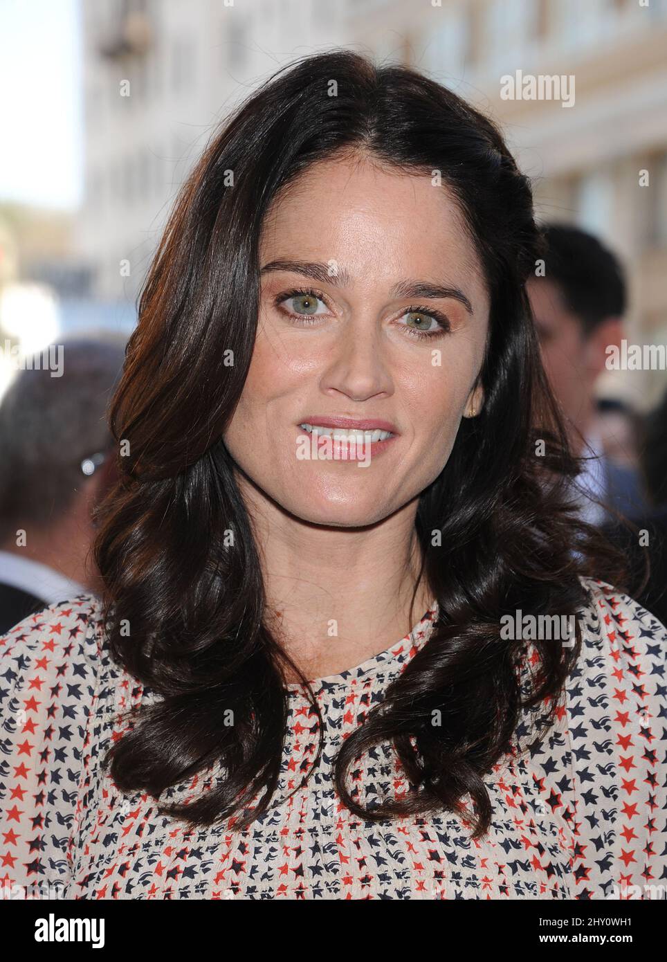 Robin Tunney Simon Baker Honored with Star on the Hollywood Walk of Fame Stock Photo