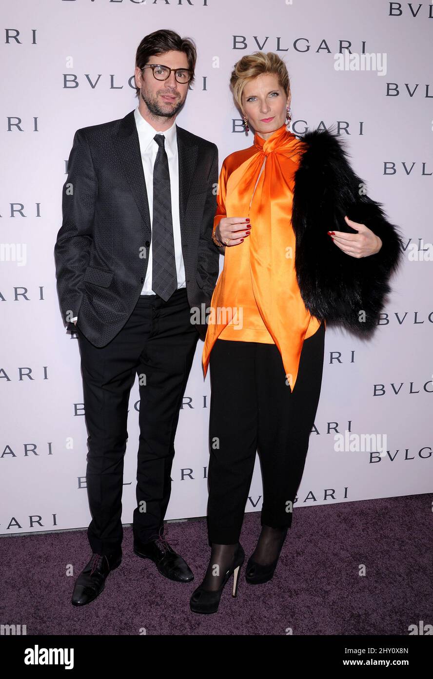 Gale Harold and Sabina Belli attending a photocall for a exhibition of Elizabeth Taylor's Bvlgari jewellery in Beverly Hills, California. Stock Photo