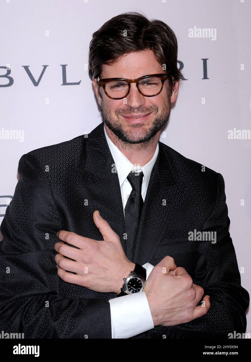 Gale Harold attending a photocall for a exhibition of Elizabeth Taylor's Bvlgari jewellery in Beverly Hills, California. Stock Photo