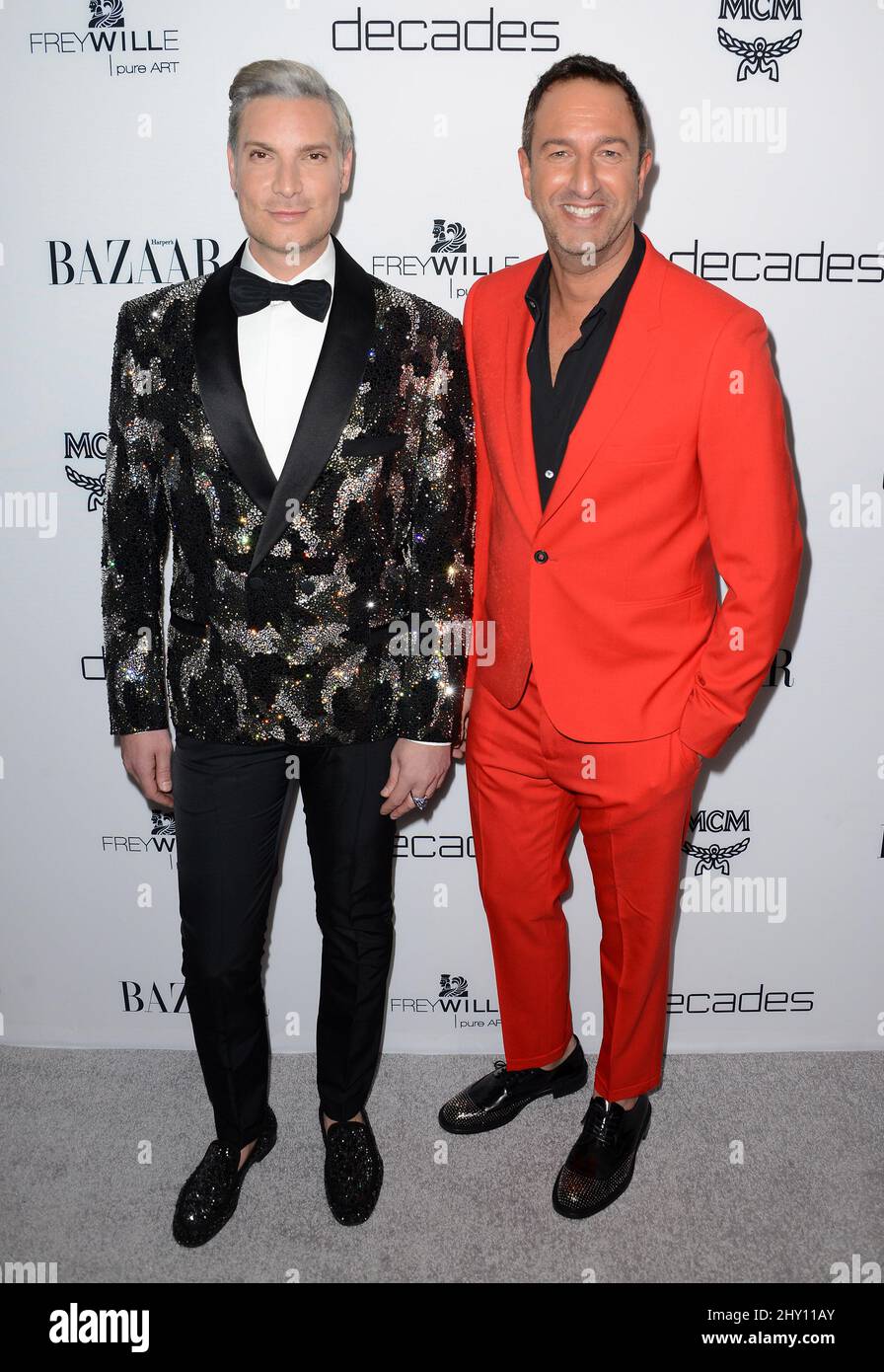 Cameron Silver, Christos Garkinos attending the launch event for the new series of 'Dukes of Melrose' in West Hollywood, California. Stock Photo