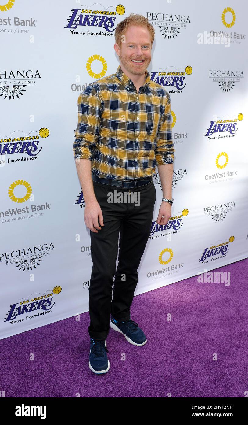 Jesse Tyler Ferguson arriving at the 2013 Lakers Casino Night at Club Nokia LA Live on Sunday, March 10, 2013 in Los Angeles. Stock Photo