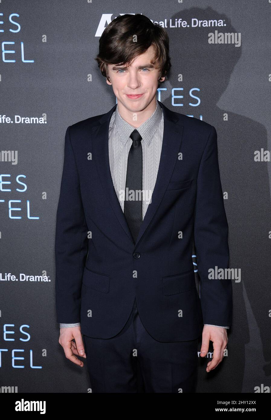 Freddie Highmore attending the A&E Network Premiere of 