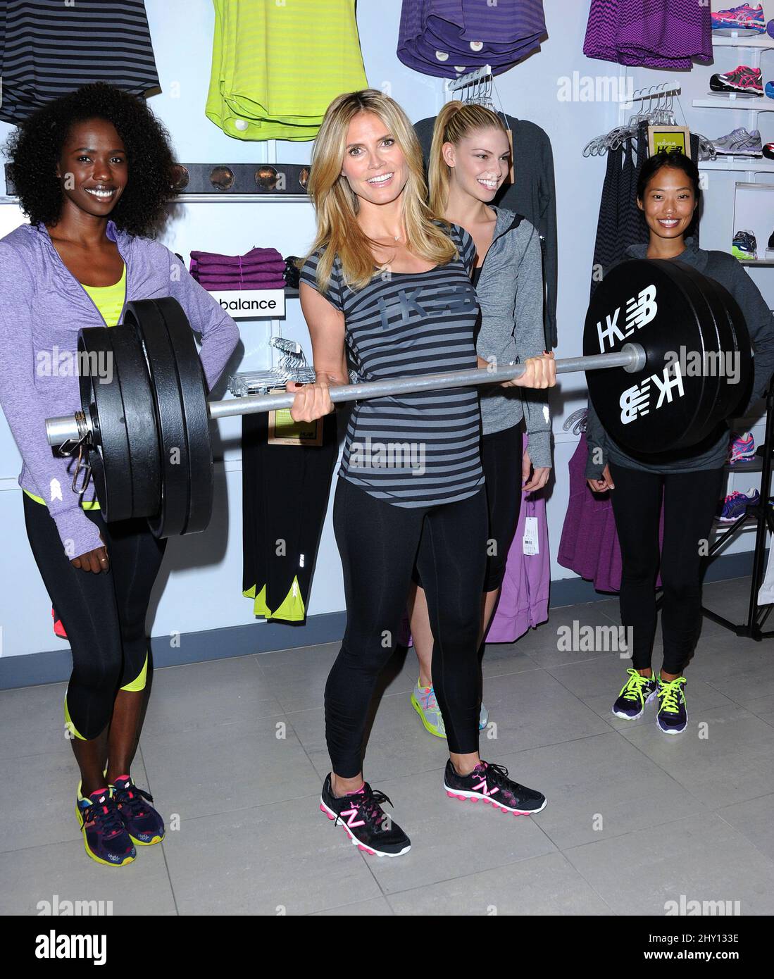 Heidi Klum attending a photocall for the launch of her New Balance  collection in Culver City, California Stock Photo - Alamy