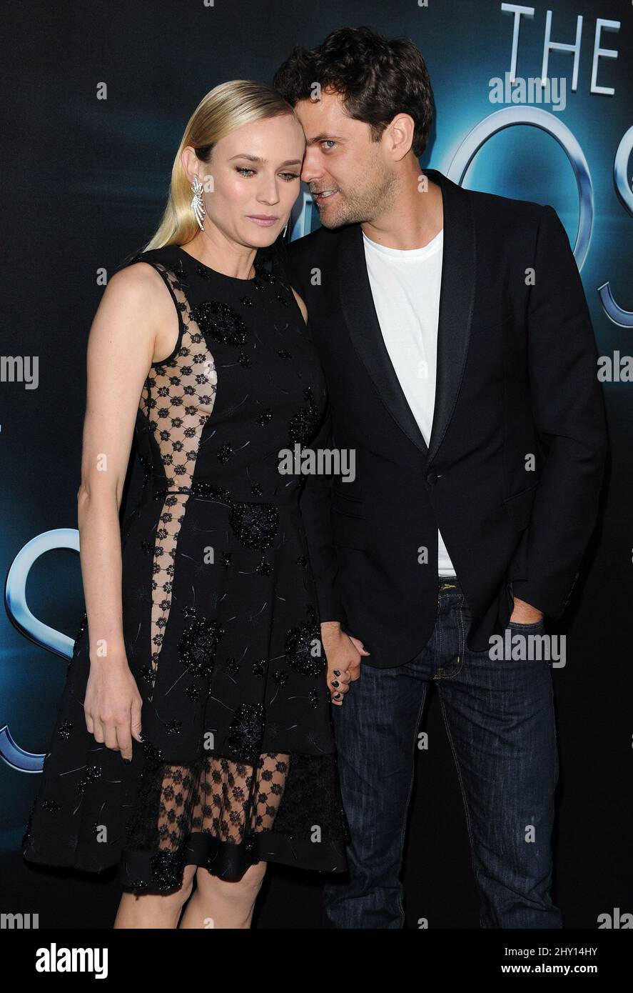 Diane Kruger and husband Joshua Jackson attending the premiere of 'The Host' in Hollywood, California. Stock Photo