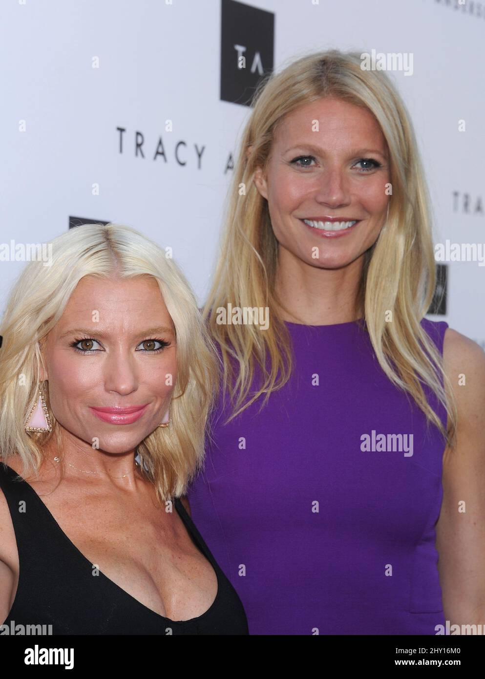 paltrow and tracy anderson hires stock photography and images
