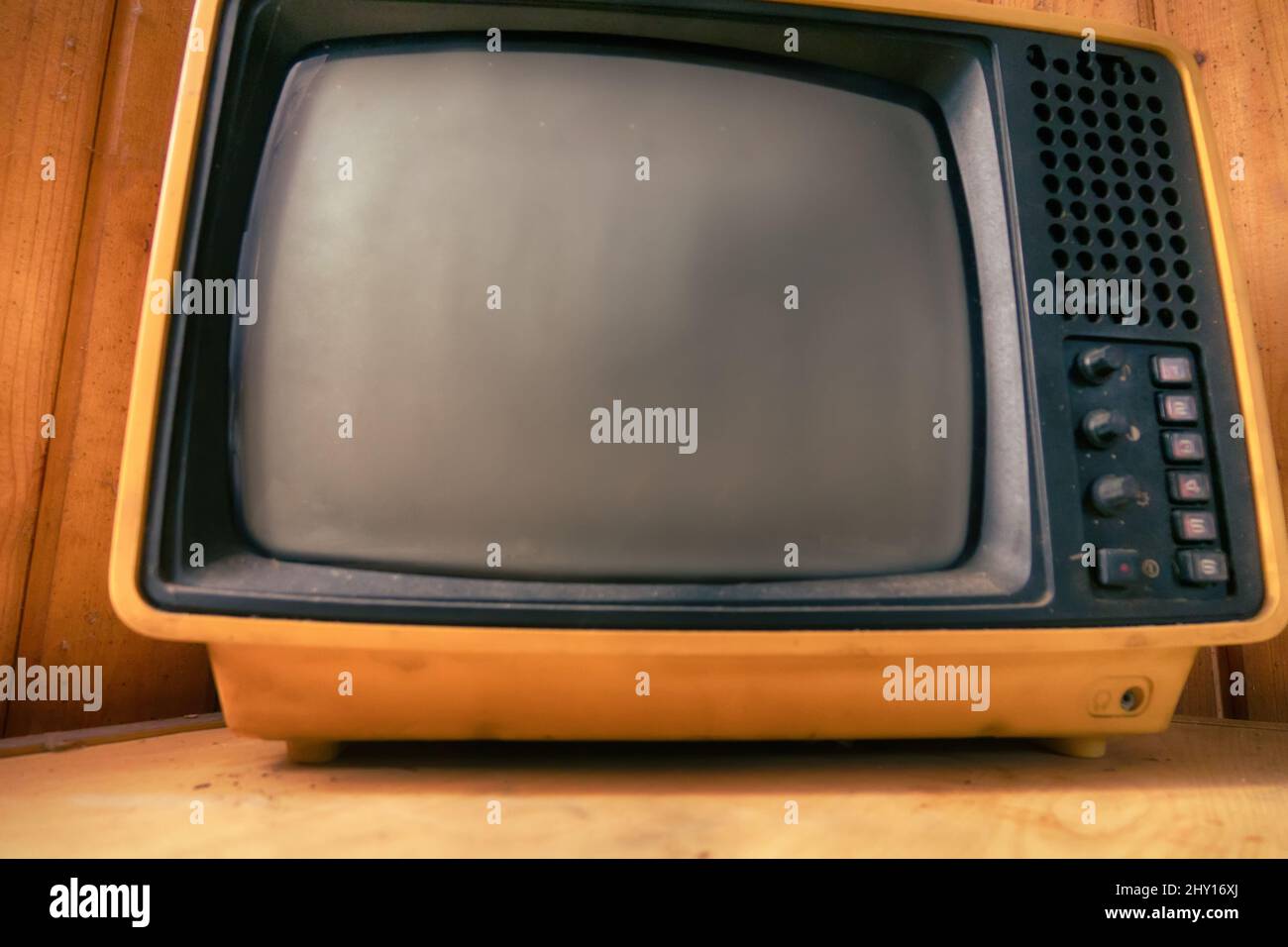 Old little TV Stock Photo Alamy