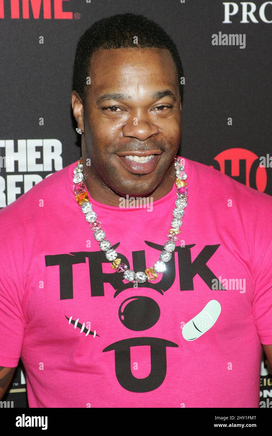 Busta rhymes attending vip pre fight party day hires stock photography