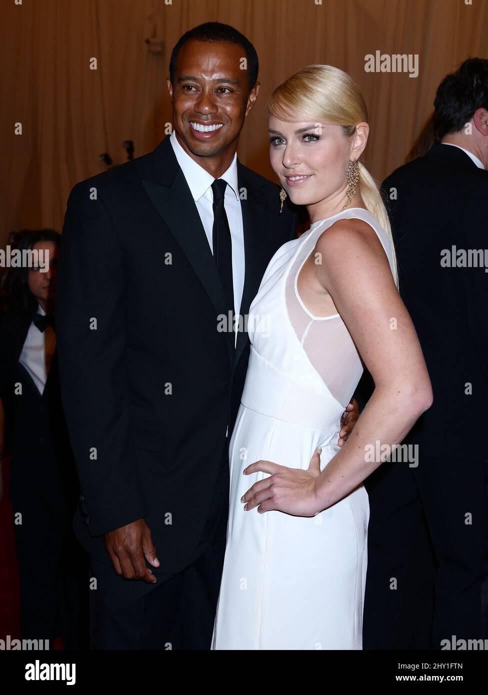 Tiger Woods & Lindsay Vonn attending the MET Gala 2013 "PUNK Chaos To