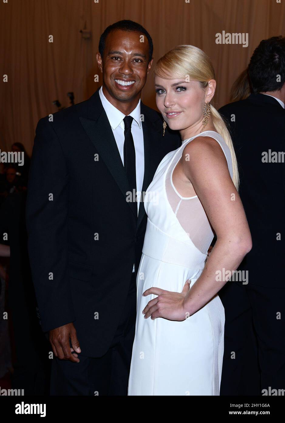 Tiger Woods & Lindsay Vonn attending the MET Gala 2013 "PUNK Chaos To