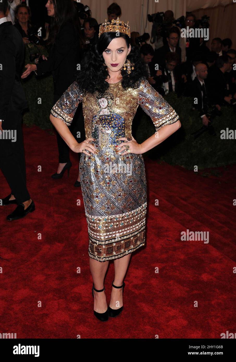 Katy Perry attending the MET Gala 2013: "PUNK: Chaos To Couture" held