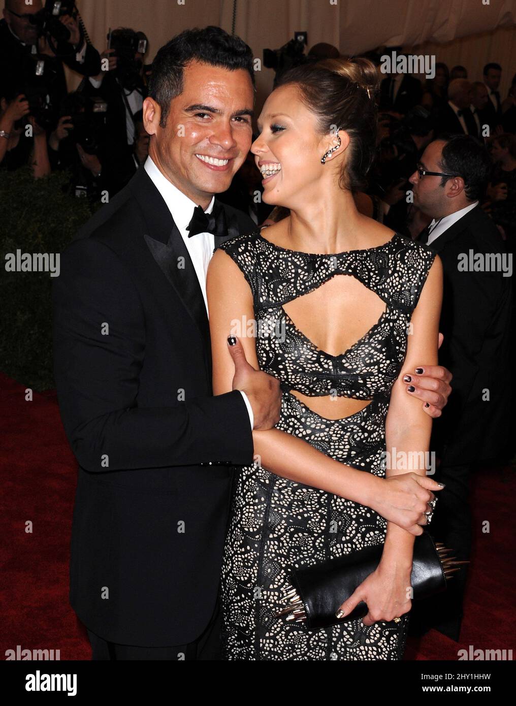 Cash Warren, Jessica Alba attending the the 'Punk': Chaos to Couture