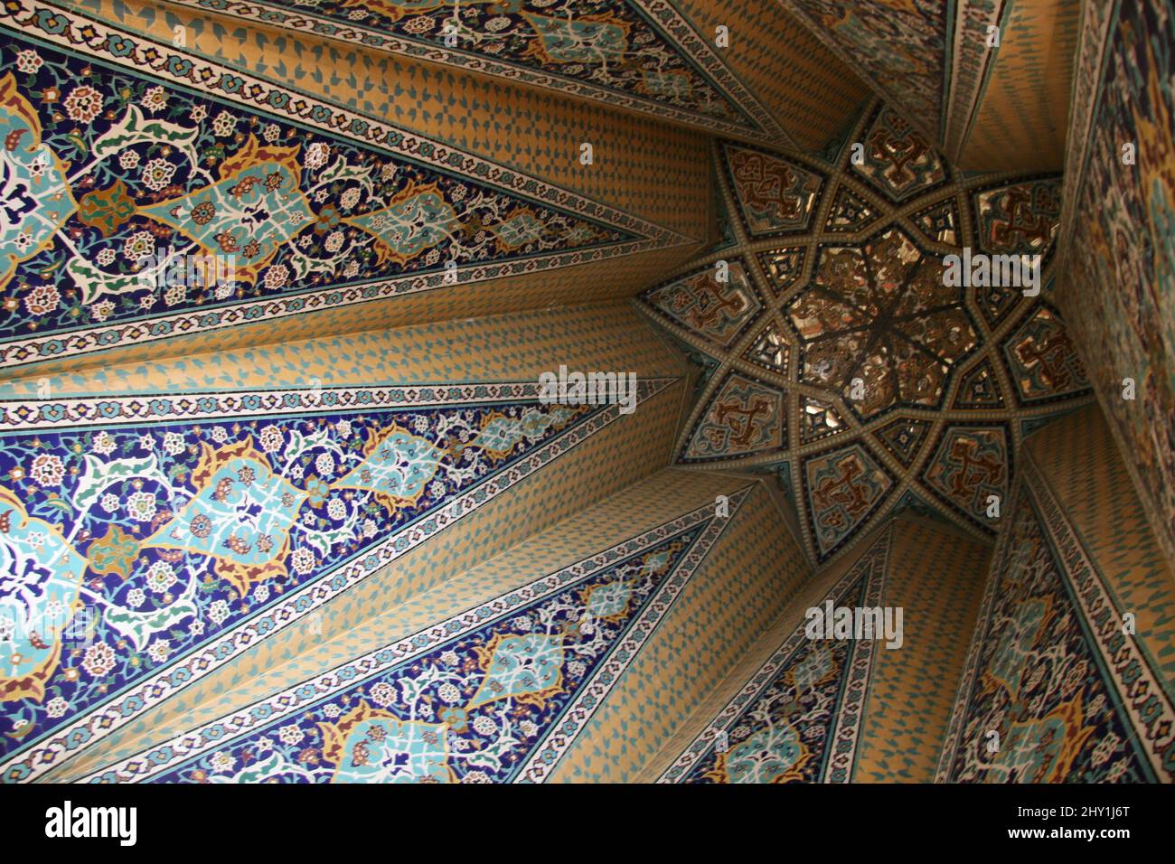 Vertical shot of Tomb of Avicenna Mausoleum in Hamedan city of Iran