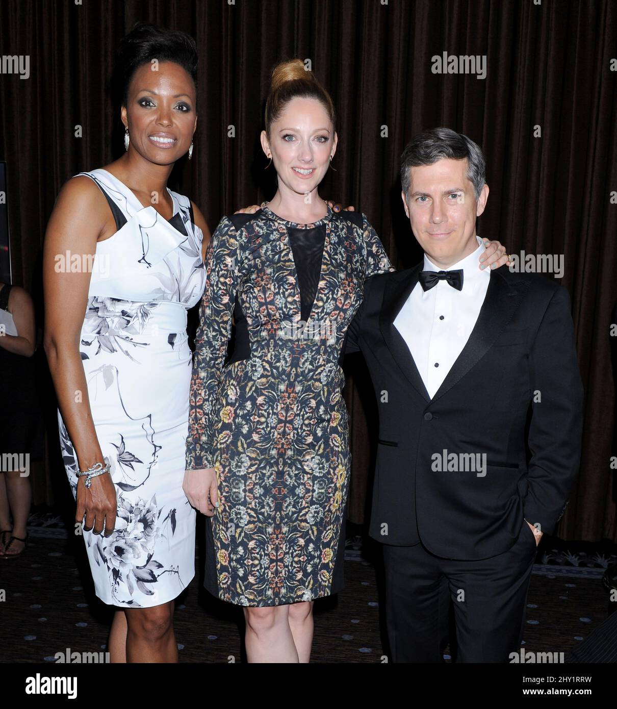 Aisha Tyler, Judy Greer and Chris Parnell at the Press Room of the 3rd ...