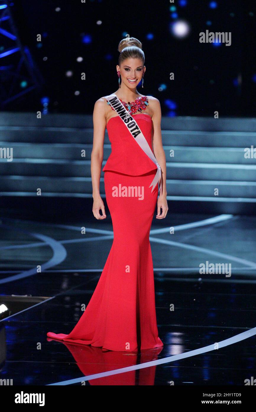 Danielle Hooper, Miss Minnesota USA during the 2013 Miss USA Preliminary Competition at Planet Hollywood Resort and Casino Stock Photo