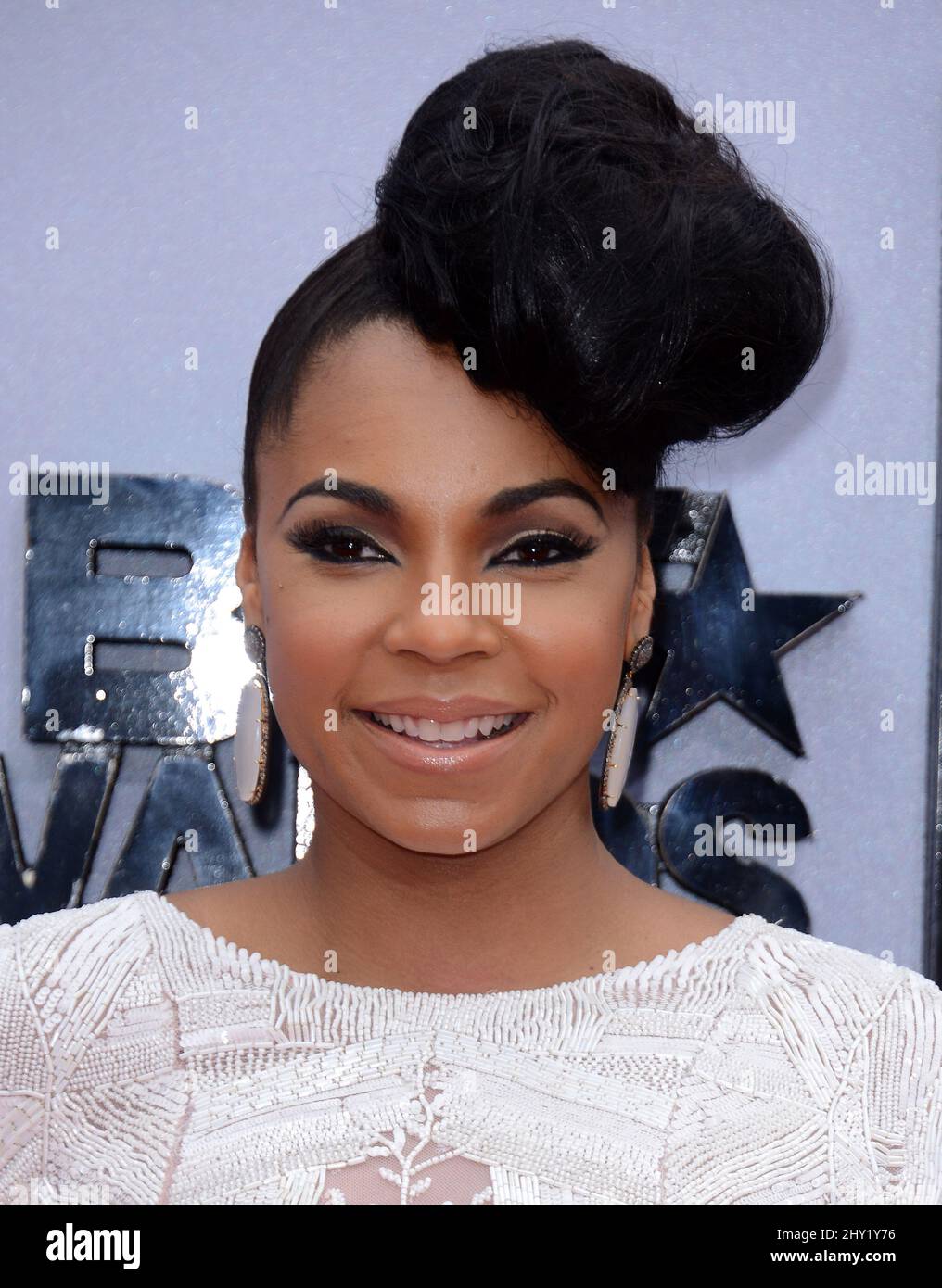 Ashanti attends the 2013 BET Awards at the Nokia Plaza, Los Angeles Stock Photo
