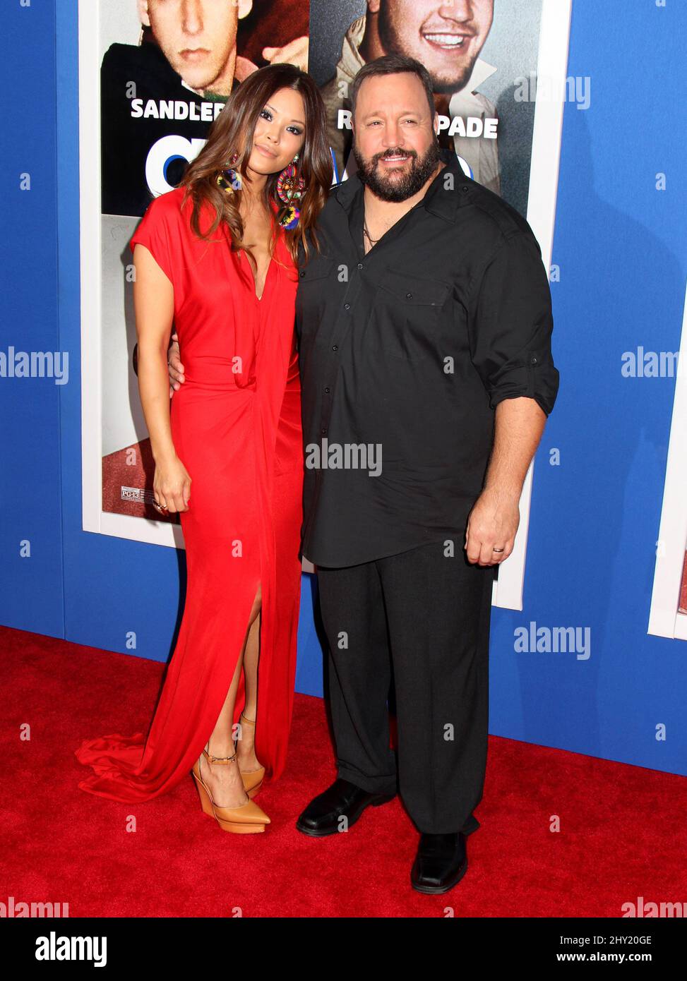 Kevin James and Steffiana de la Cruz attending the "Grown Ups 2