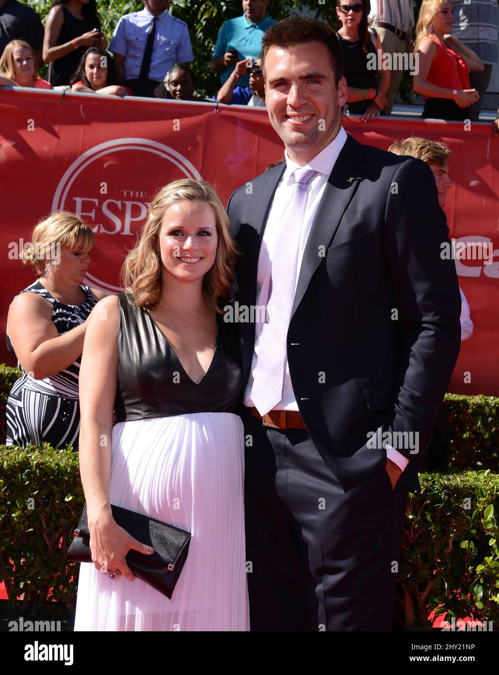 joe-flacco-and-dana-grady-arriving-for-the-the-2013-espy-awards-held-at